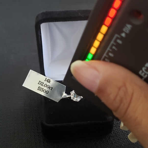 🆕️ $1500  2CT 14K D2.00 MOISSANITE WHITE GOLD - Picture 2 of 16